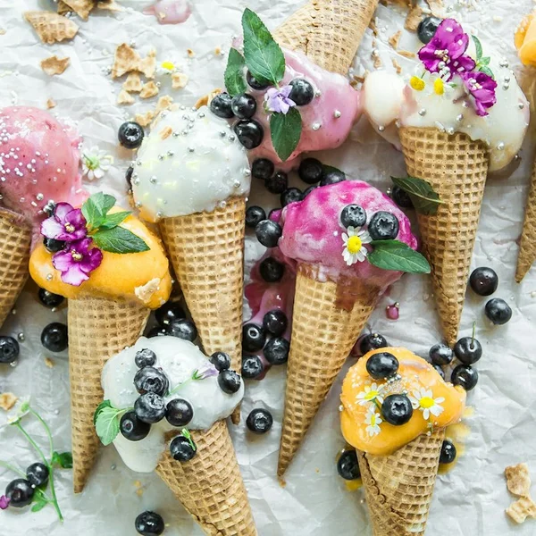 Creamy artisan ice cream